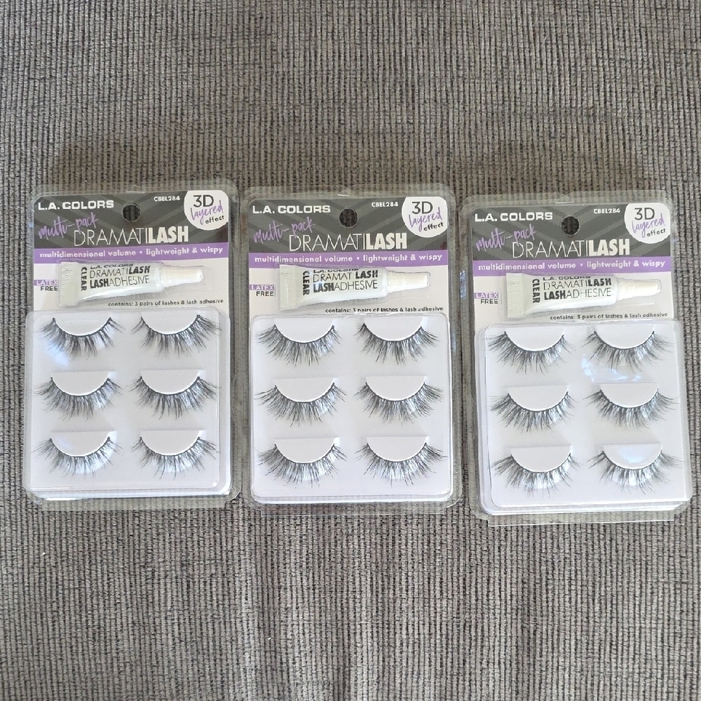 L.A. Colors Drama Lash, Kiss, And Ardell  Eyelash Collection, New, 8 Packs. - Picture 3 of 12